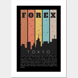 Forex Tokyo Skyline Posters and Art